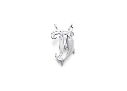 Rhodium Plated | Alphabet Pendants